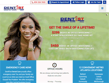 Tablet Screenshot of dentfirst.com
